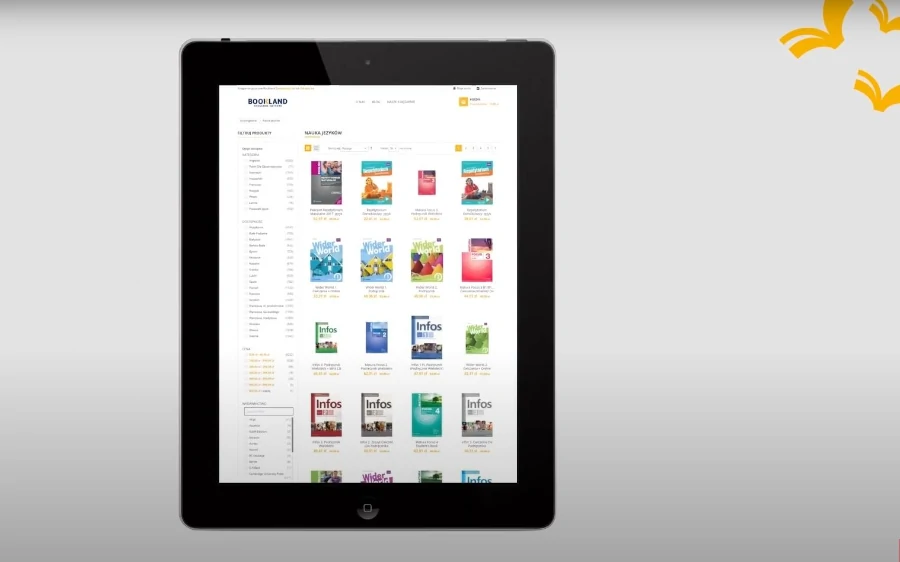 Dynamiczne spoty reklamowe - Bookland Tablet